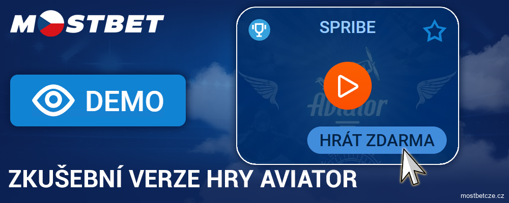 Zahrajte si demo verzi Aviator pro hráče Mostbet CZ